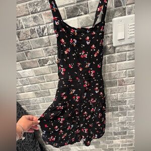 Free People Black Floral Romper